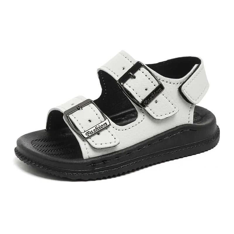 Boys' Sandals 2026 New Children's Beach Sandals Fashion Sports Non slip Wear resistant Baby Shoes 1-6 Year Old Leather Shoes